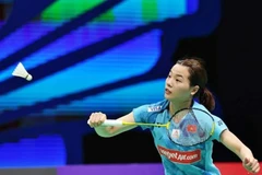 La mejor jugadora vietnamita de bádminton, Nguyen Thuy Linh. (Foto: internet)