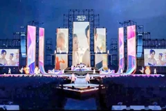Perspectiva del escenario del festival de música "Nha Trang Say Hi" (Fuente: Comité organizador)