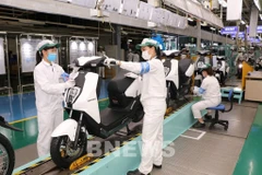 Línea de montaje de automóviles elétricos ICON e de Honda Vietnam. (Foto: VNA)