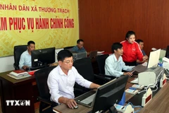 El centro de administración pública de la comuna de Thuong Trach, provincia de Quang Tri. (Foto: VNA)