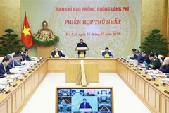 El primer ministro Pham Minh Chinh habla en la reunión. (Foto: VNA)