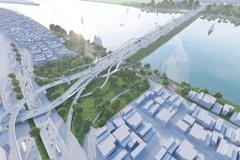 Perspectiva del proyecto de inversión en la construcción del puente Tran Hung Dao. (Foto: hanoimoi.vn)