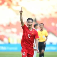 El jugador Xuan Bac anotó el segundo gol en el minuto 54 (Foto: VNA)