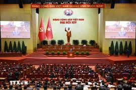 En la sesión de clausura del XIV Congreso Nacional (Fuente: VNA)