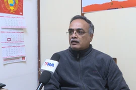 R.Arun Kumar, jefe del Comité de Relaciones Exteriores del Partido Comunista de la India-Marxista. (Fuente: VNA)