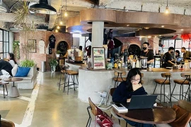 Una cafetería en Hanoi (Fuente: VNA)