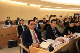 La delegación vietnamita participa en el 58.º periodo de sesiones del Consejo de Derechos Humanos de las Naciones Unidas. (Fuente: VNA)