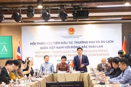 El cónsul general de Vietnam en Khon Kaen, Dinh Hoang Linh, preside el seminario (Fuente: VNA)