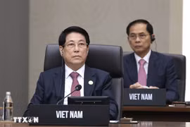 El presidente de Vietnam, Luong Cuong, durante la 32ª Reunión de Líderes Económicos del Foro de Cooperación Asia-Pacífico (APEC). (Fuente: VNA)