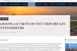 El artículo publicado por el sitio de noticias de Suiza, La Tribune des Nations. 