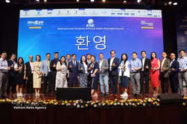 Representantes de la delegación vietnamita (Fuente: VNA)