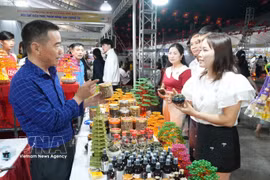 Los visitantes en la feria (Fuente: VNA) 