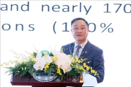 El viceministro de Seguridad Pública, Pham The Tung, pronuncia un discurso en el seminario (Fuente: VNA)