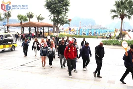 Turistas en Ha Long (Fuente: baoquangninh.vn)