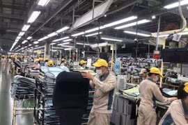 La producción en la empresa Toyota Boshoku Hanoi (Fuente: VNA) 