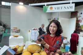 Presentación de productos agrícolas vietnamitas en la Feria de Macfrut en la Ciudad de Rimini, de la región Emilia-Romagna. (Fuente: VNA)