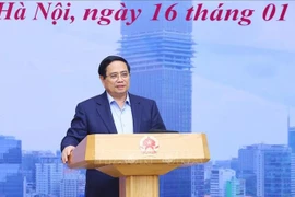 El primer ministro de Vietnam, Pham Minh Chinh, preside la reunión (Fuente: VNA)