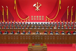 En el IX Congreso del Partido del Trabajo de Corea (Fuente: Yonhap)