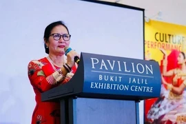 La presidenta de la Asociación de Amistad Malasia-Vietnam, Tran Thi Chang. (Fuente. VNA)