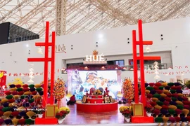 El pabellón de Hue en la feria. (Fuente: VNA)