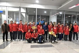 La selección deportiva de Vietnam regresa al país. (Fuente: VNA)