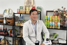 Nguyen Thanh Binh, director ejecutivo de KQ Trading y presidente de la Asociación de Logística e Inversión Vietnam-Australia, durante una entrevista con la Agencia Vietnamita de Noticias (Fuente: VNA)