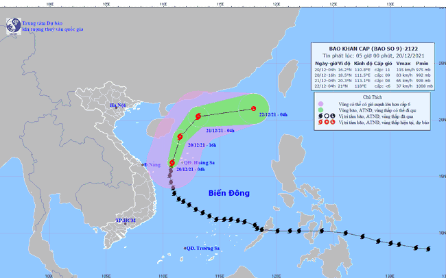 Tifón Rai se desplaza hacia el Norte-Noreste y se debilita ảnh 2