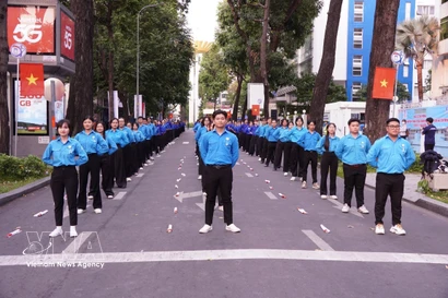 Jóvenes en Festival de la Juventud de Ciudad Ho Chi Minh 2026 (Foto: VNA)