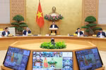 El premier Pham Minh Chinh habla en la reunión ordinaria del Gabinete (Fuente: VNA)
