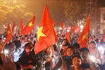 Millones de hinchas vietnamitas en todo el país salieron a las calles con banderas, bocinas y tambores para celebrar el título del Campeonato de Fútbol de la ASEAN 2024 (Fuente: VNA)