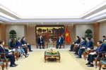 En la recepción (Fuente: VNA)