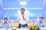 El jefe de la VNAT, Nguyen Trung Khanh, habla en el evento (Fuente: VNA)