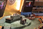 El Embajador Dang Hoang Giang, jefe de la misión permanente de Vietnam ante la ONU, habla en la reunión (Fuente: VNA)