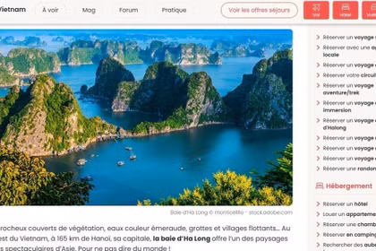 El reportaje de http://routard.com describe la Bahía de Ha Long como “una de las maravillas más hermosas del mundo” que todo el mundo debería visitar al menos una vez en la vida.