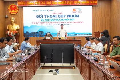 Lam Hai Giang, vicepresidente del Comité Popular de Gia Lai, pronuncia un discurso (Foto: VNA)