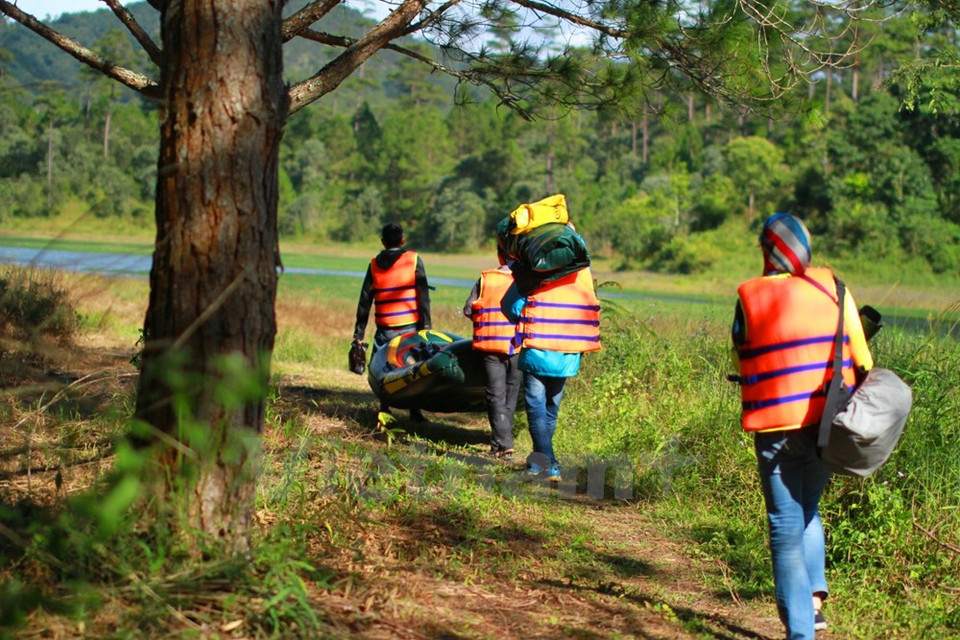 El regreso también resulta divertido, con los pinos que nos rodean.