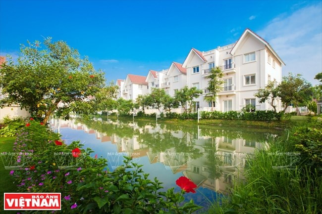 Zona verde en Vinhomes Times City (Fuente: VNA)