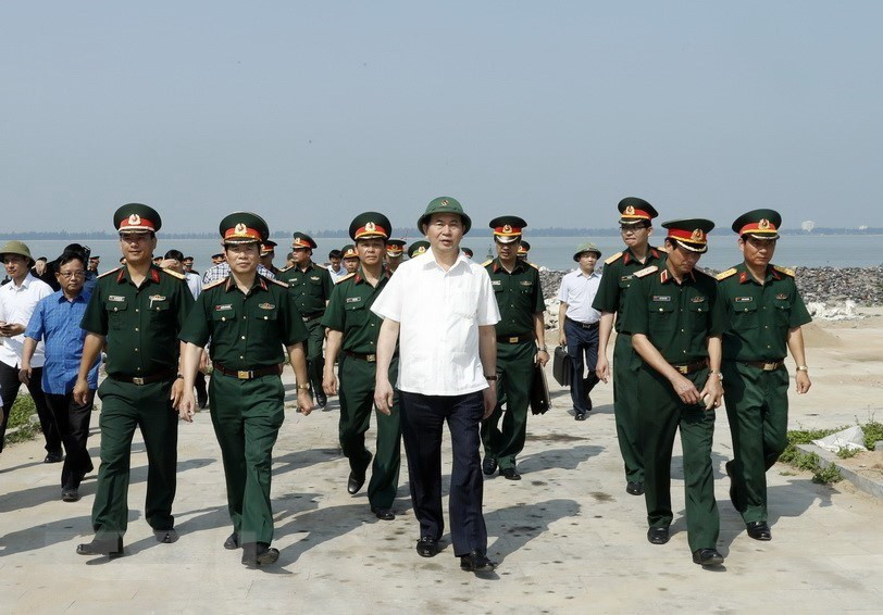 El presidente de Vietnam, Tran Dai Quang, en el Festival dedicado a los reyes Hung, en abril de 2017 (Fuente: VNA)