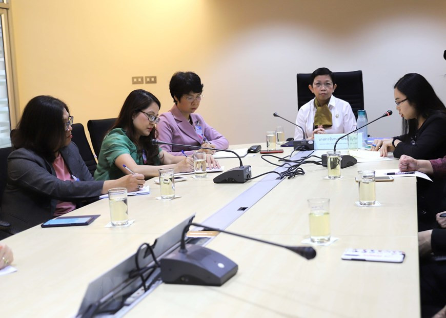 La delegación del órgano periodístico vietnamita realizó una visita al Centro de lucha contra informaciones falsas de Tailandia (Fuente: VNA)