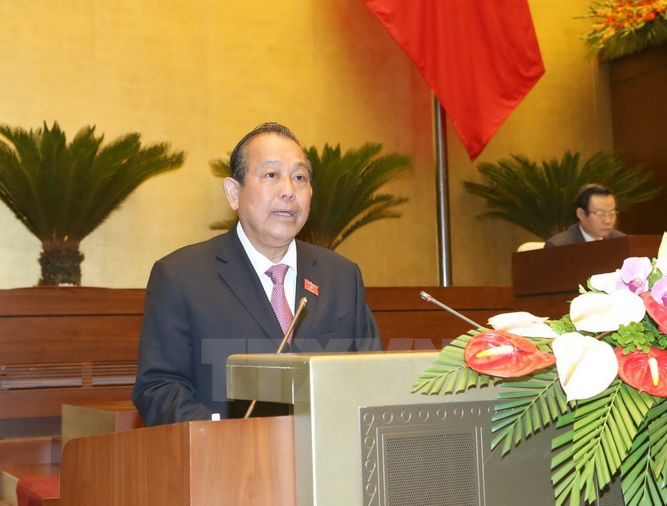 El vicepremier Truong Hoa Binh (Fuente: VNA)