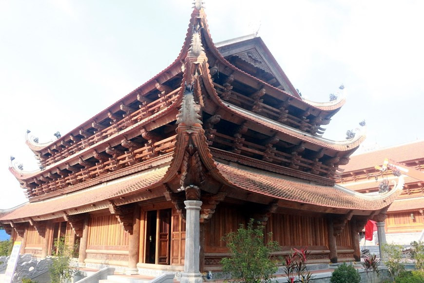 La pagoda está construida de madera de palo fierro (Fuente: VNA)