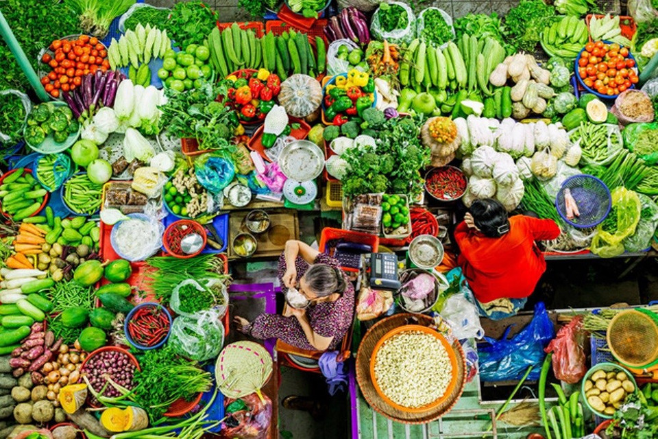 "Verduras y frutas de Vietnam" 