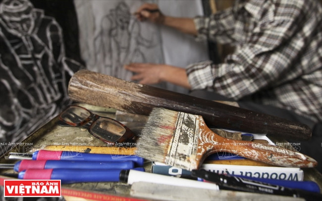 Las herramientas que acompañan al pintor durante años 