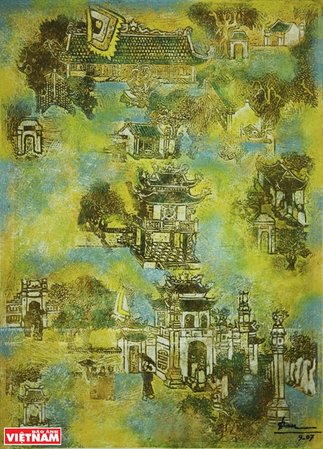 El Templo de la Literatura en el otoño