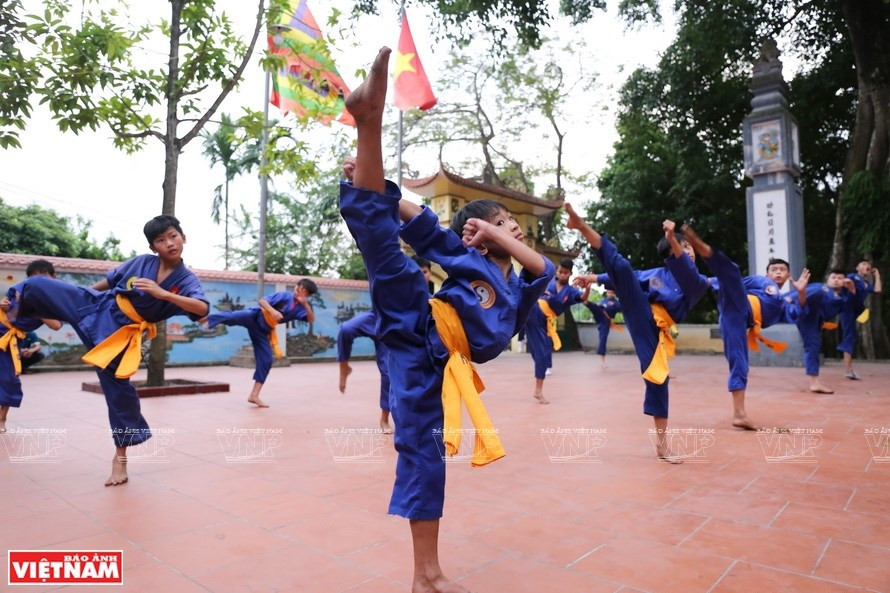 Una sesión de práctica de Thien Mon Dao (Foto: VNA)