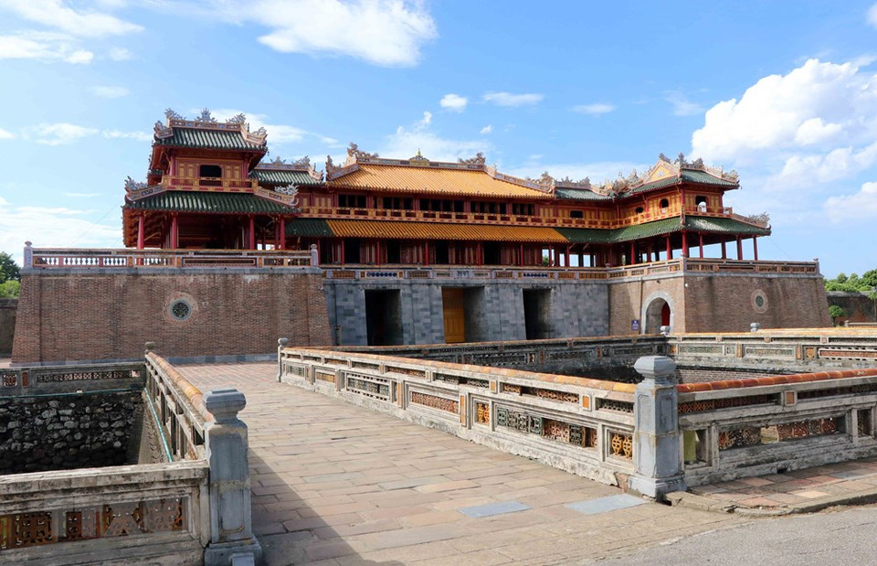 Ngo Mon (Puerta Meridional), símbolo de la antigua ciudad imperial de Hue (Foto: VNA)