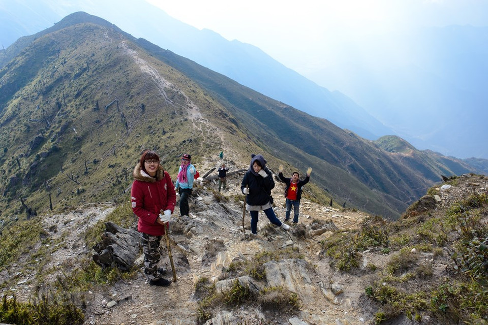 Las mujeres también participan en trekking (Foto: Vietnam +)