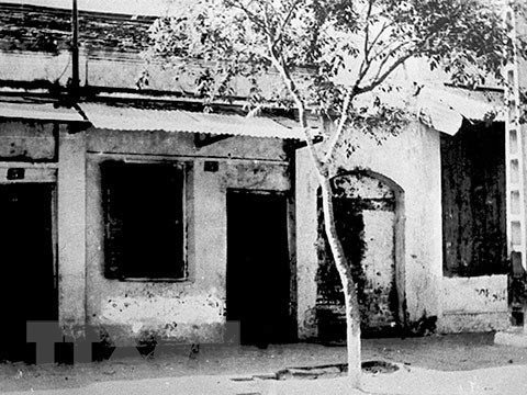 Casa 5D, calle Ham Long, Hanoi, lugar donde se estableció la primera filial del Partido Comunista en Vietnam en marzo de 1929. (Foto: Archivo de VNA)
