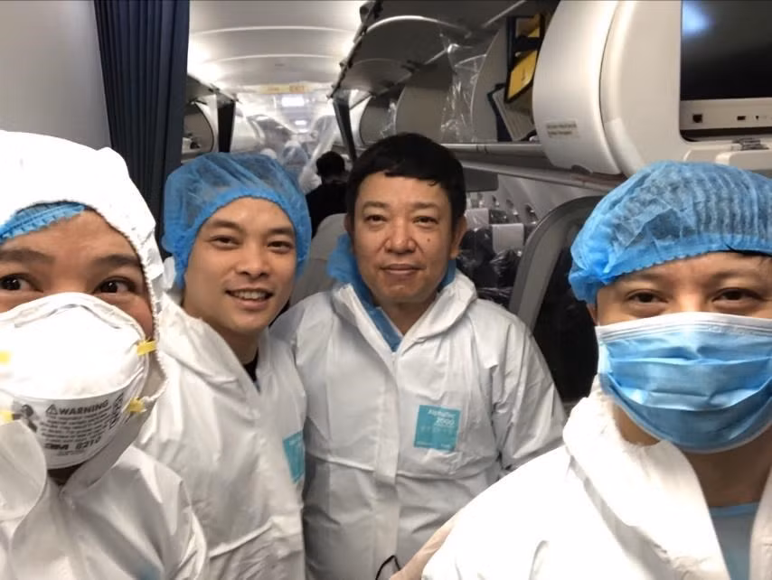 La tripulación de Vietnam Airlines está lista para el vuelo especial (Foto: Vietnam Airlines)