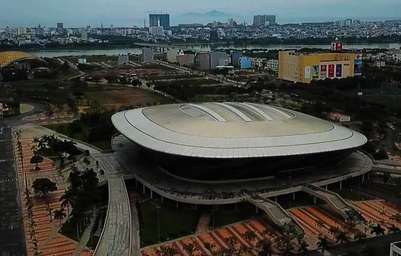 El hospital de campaña se levantó en el Estadio Tien Son tras tres días de instalación (Foto: VNA)